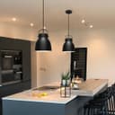 Modern Retro Pendant Light Black Metal Lamp Shade Scone M0149