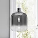 Modern Vintage Glass Grey Pendant Light M0202