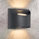 Modern LED Outdoor Wall Light Black Warm White ZLC324WW