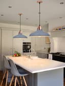 Retro Vintage Industrial Grey Metal Ceiling Pendant Light M0210