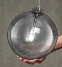 Modern Vintage Ceiling Smoked Grey Globe Pendant Light M0211