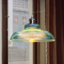 Retro Vintage Blue Glass Ceiling Pendant Light M0216