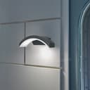 Modern Curved 7W LED Outdoor Wall Light Cool White ZLC339CW