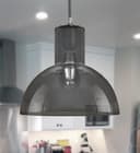 Modern Vintage Ceiling Smoked Grey Glass Pendant Lamp M0222