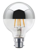 4w LED Crown Silver Light Bulb Mirror Top B22 Warm White