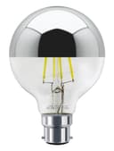 4w LED Crown Silver Light Bulb Mirror Top B22 Cool White