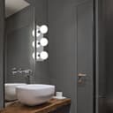 Modern IP44 Opaque 3 Globe Bathroom Mirror Light M0220
