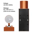 PIR Double Outdoor Wall Light Copper Finish with Movement Sensor IP44 ZLC342CSEN