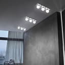 Modern IP44 Opaque 3 Globe Ceiling Light M0220