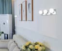Modern IP44 Opaque 3 Globe Indoor Wall Light M0220