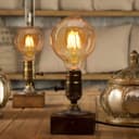 Retro Vintage LED 6w Dimmable Globe Smoked Gold Glass G95 E27 