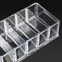 Cosmetic Clear Make Up Organiser Acrylic 8 Sections for Eye Shadow Palette Face Powder M8113