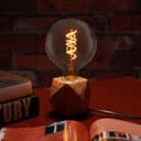 2w Vintage LED G125 Bulb E27 Spiral Filament Smoke Grey