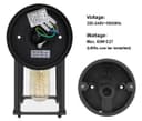 Glass Wall Lantern Outdoor Garden Wall Light Black Body Metal Luminaire ZLC082B