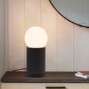 Modern Opaque Globe Opal Sphere Glass Table Lamp H3014
