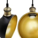 Industrial Vintage Brass Half Scone Pendant Light H3017