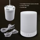Portable LED Touch Dimmable Mood Lamp Speaker USB Rechargeable 6 Colour Changing Wireless Connection 