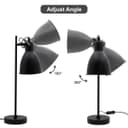 Vintage Metal Table Lamp Vintage Industrial Black Desk Lamp Scone Shade