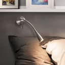 LED Bedside Reading Wall Light Switched Flexible Arm Headboard Light H3049 Warm White 