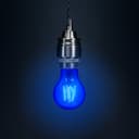 6W LED BLUE Light Bulb B22 Bayonet BC Glass A60
