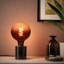 Glass Globe LED Light Bulb Vintage Edison Screw Coil Spiral Filament Grey G125 Gradient E27 GREYG125G