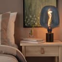 4w LED Glass Decorative Inverted Vase Filament Light Bulb Blue E27 2200K BLUEINVASE
