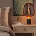 4w LED Glass Decorative Inverted Vase Filament Light Bulb Grey E27 1800K GREYINVASE