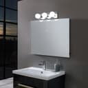 Opaque 3 Mini Globe Bathroom Mirror Light with Pull Cord IP44 H3053