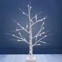 LED Indoor Christmas Tree White 60cm 6000k Light Dual Mains and Battery Operated TREE02