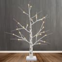 LED Indoor Christmas Tree White 60cm 3000k Light Dual Mains and Battery Operated TREE03