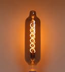 4w LED Coil Bottle Light Filament Bulb Glass Smoked Grey Decorative E27 TT75