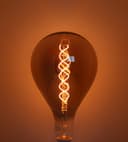  4w LED Vintage Filament Bulb Smoked Glass Tear Drop Classic Edison Coil Light Bulb E27 PS160GREY
