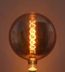 4w Vintage LED Over Sized Globe Glass Spiral Filament Bulb G200 E27 Smoked Grey
