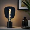 4w LED Decorative Blue Vase Light Bulb E27 Glass Body Coil Spiral Filament BLUEVASE