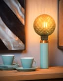 LED Glass Globe Light Bulb E27 Edison Screw Filament Classic Blue Smoked G125 Pinecone