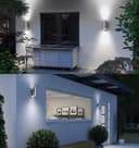 12W LED Double Outdoor Wall With PIR Movement Sensor Stainless Steel Cool White ZLC365SEN