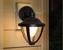 Modern 12W Black LED Outdoor Wall Light Warm White ZLC357BWW Garden Light 