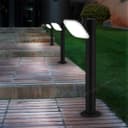 12W LED Bollard Outdoor Garden Light Stainless Steel Black Finish Cool White ZLC356BCW