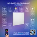 RGB 40w WiFi LED Ceiling Panel Colour Changing Recessed 600 x 600 