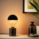 4W LED Crown Top Light Bulb Matte Black E27 Warm White 2700k