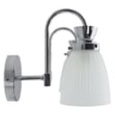 Modern Double Bathroom Wall Light Chrome IP44 Frosted Glass H3083 With G9 LED 5w Warm White
