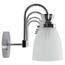 Modern 4 Bathroom Wall Light Chrome IP44 Frosted Glass H3085 With G9 LED 5w Warm White