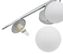 Modern Indoor 4 Frosted Glass Globe Scone Chrome Wall Light H3081 With LED G9 Warm White