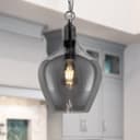Modern Vintage Ceiling Smoked Grey Glass Pendant Lamp H3129