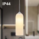 Modern White Frosted Glass Ceiling Pendant Light Tubular Lamp Shade H3134
