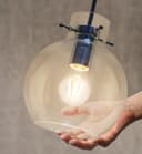 Modern Clear Glass Globe Ceiling Pendant Light Ball Lamp Shade H3132