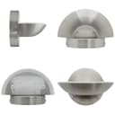 9w LED Wall Light Brushed Chrome Opal Diffuser Warm White 3000K H3050