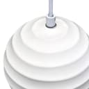 Ceramic Ceiling Pendant Light White Paintable Gypsum Twist Pattern