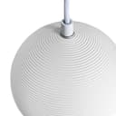 Ceramic Ceiling Pendant Light White Paintable Gypsum Groove Pattern