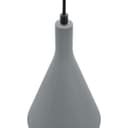 Ceramic Ceiling Pendant Light Grey Gypsum Lamp Shade